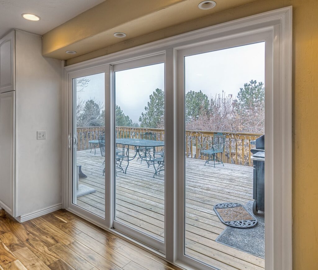 Modern patio door installation residential property Jonestown PA