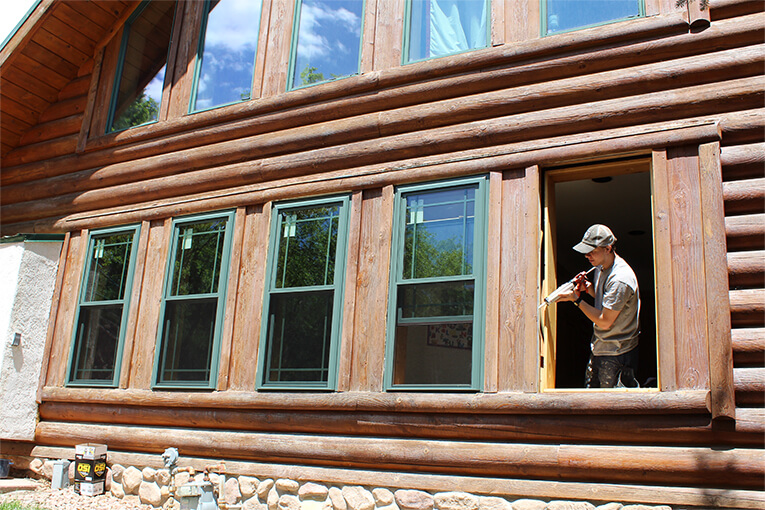 Window installation taking place