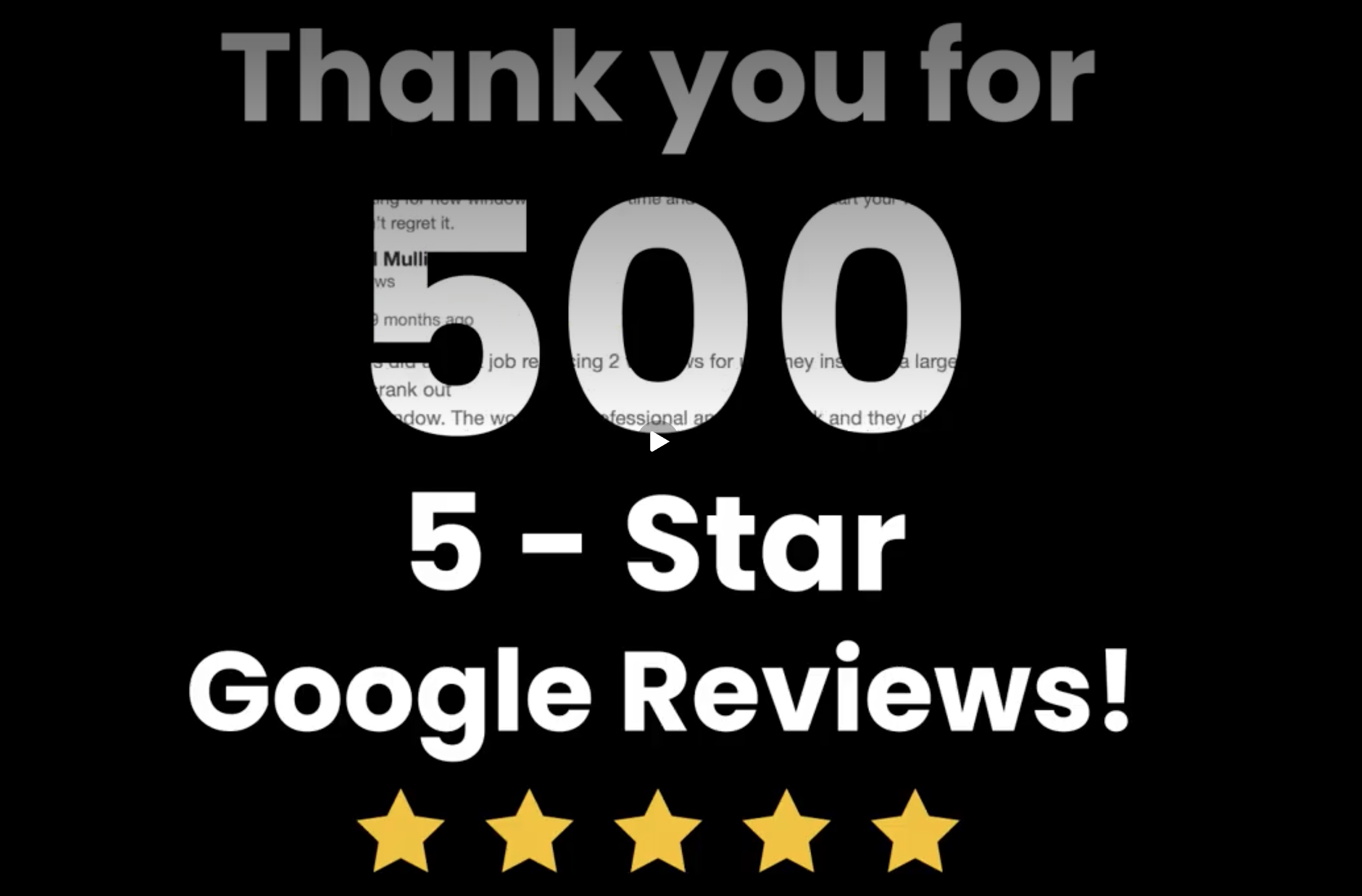 500 google reviews
