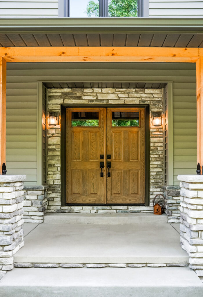 Legacy woodgrain French door.