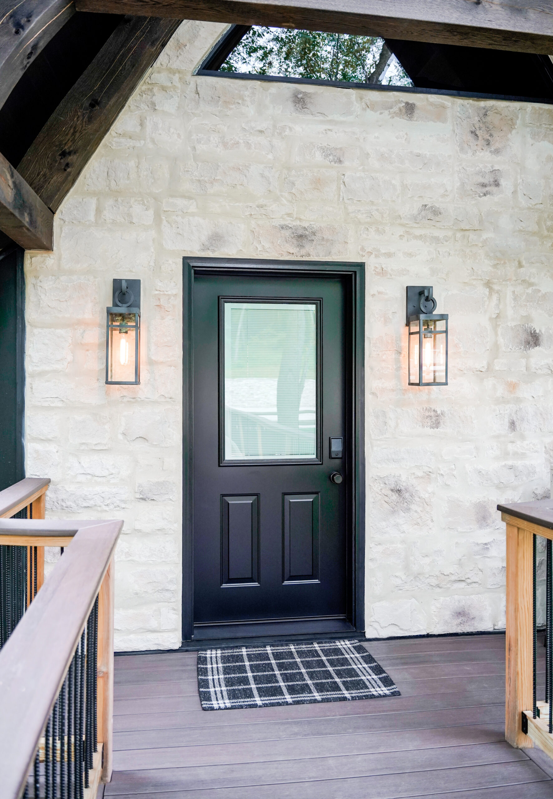 Coal black Legacy entry door.