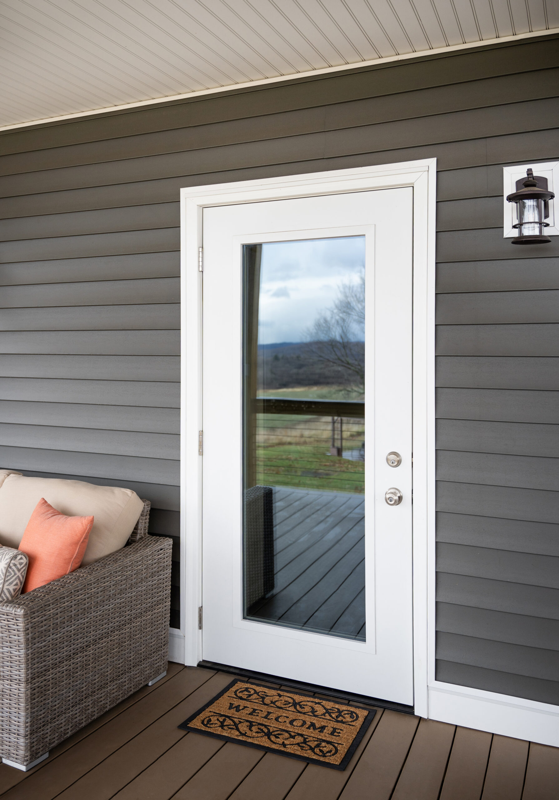 White Legacy entry door.