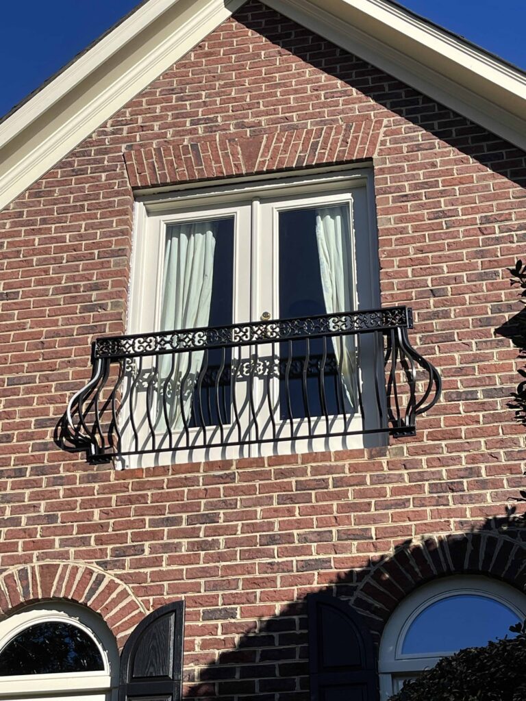 French doors in almond color.