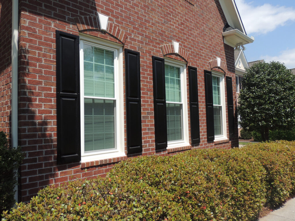 Double hung windows with low-e solar protection.