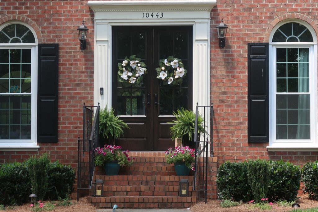 Fiberglass french doors.