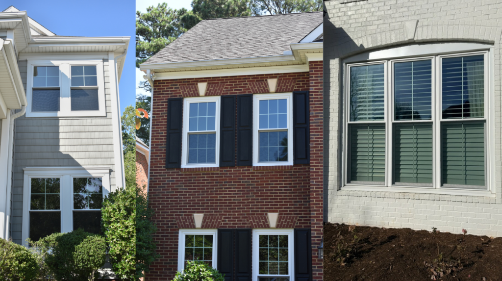 Examples of homes with white windows.