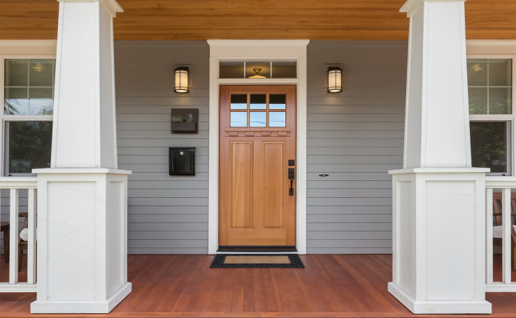 Modern sliding patio door replacement in Castle Rock Colorado