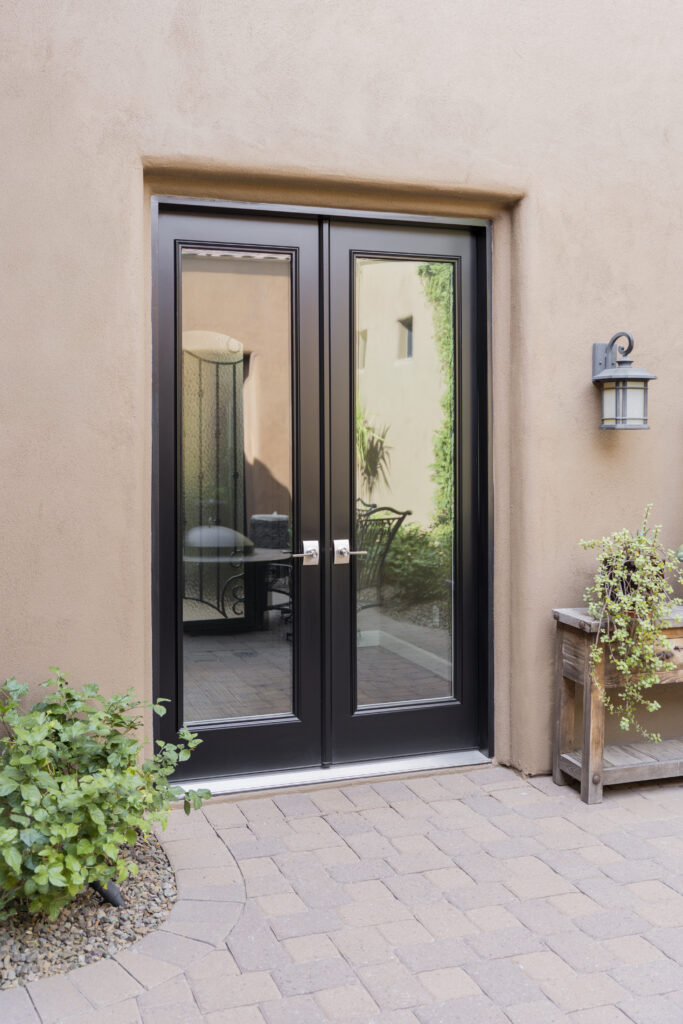 French door in coal black.