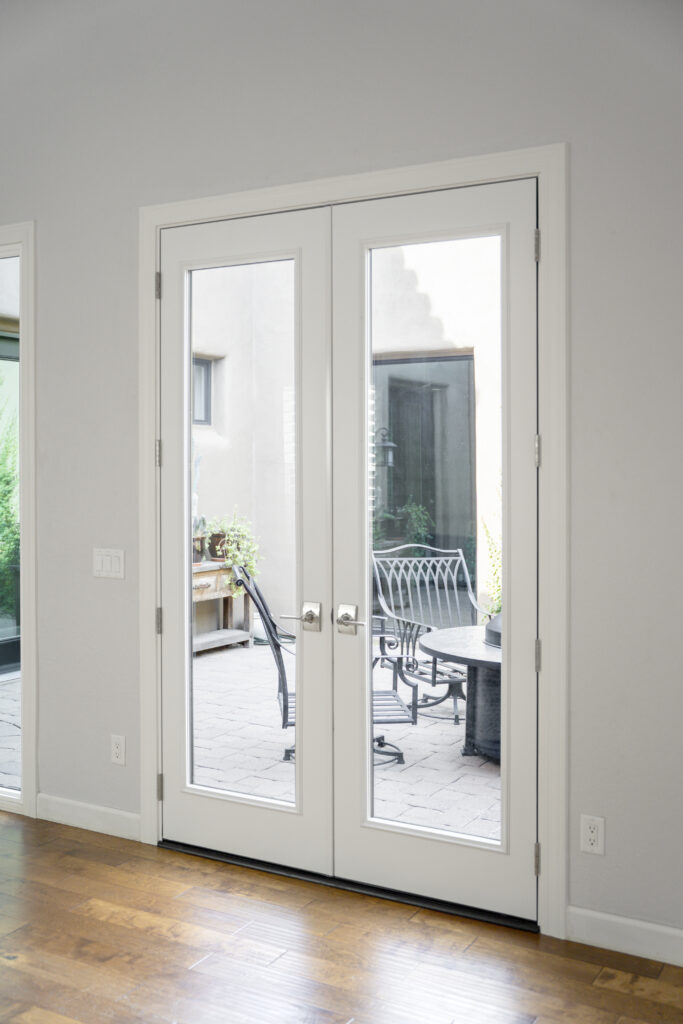 Snow Mist White French door.