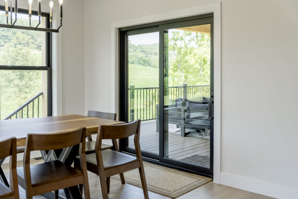 Coal Black Endure 2-lite sliding door.