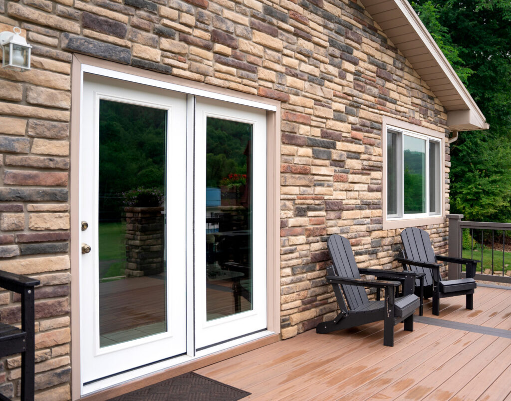 Snow Mist White Legacy patio door.