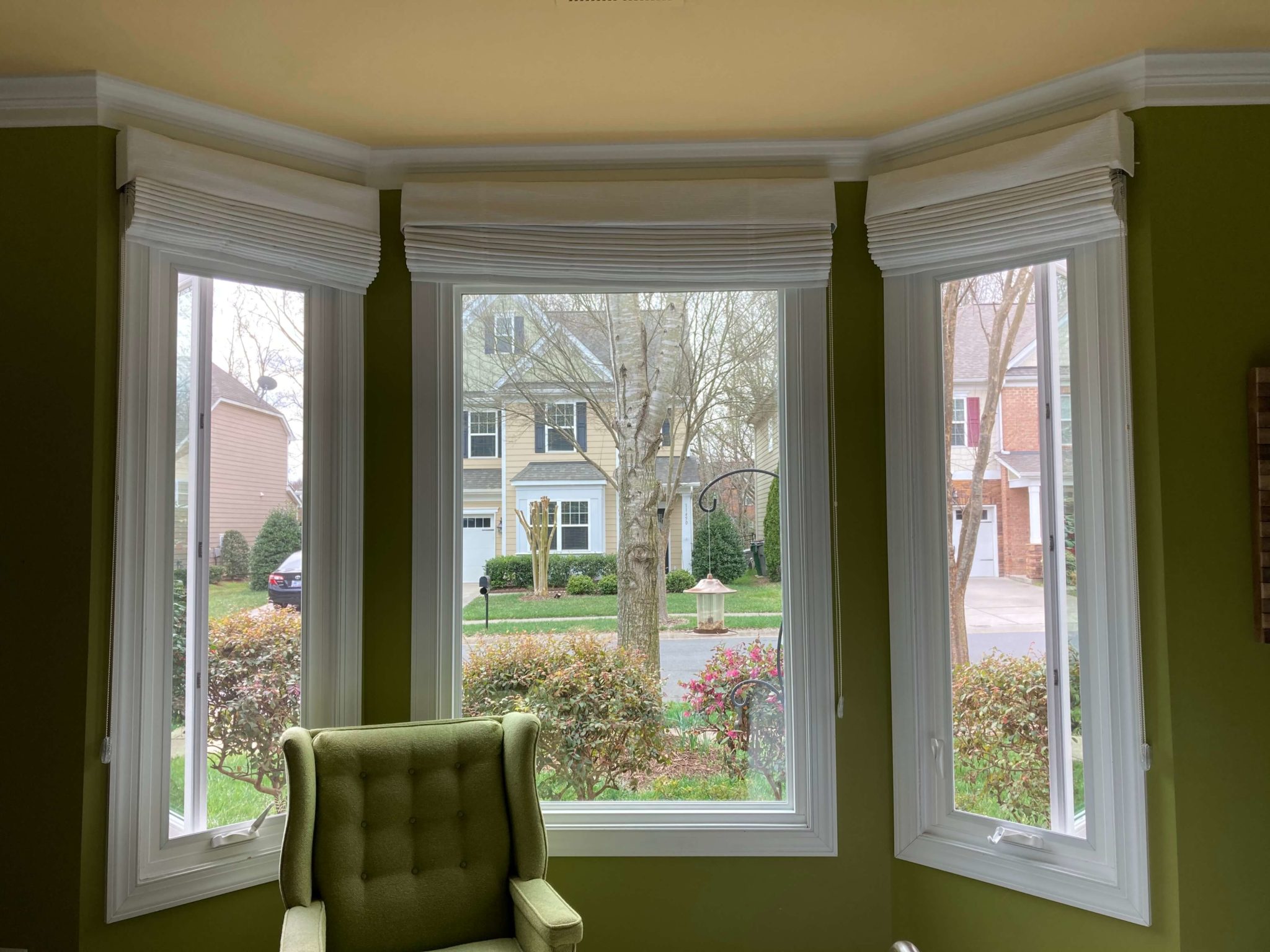 Interior view of a double hung window installation by Zen Windows