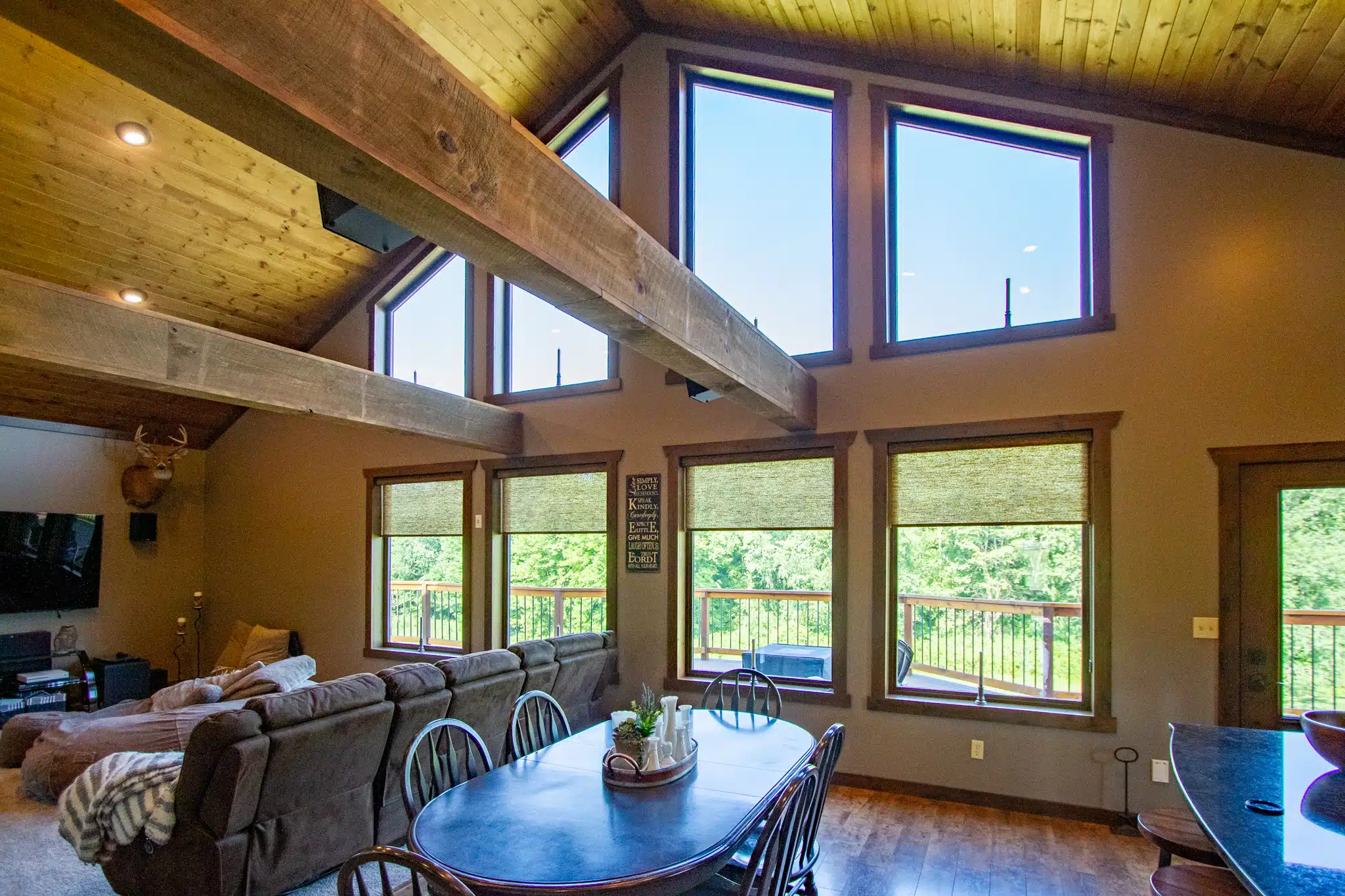 Custom architectural-shape window