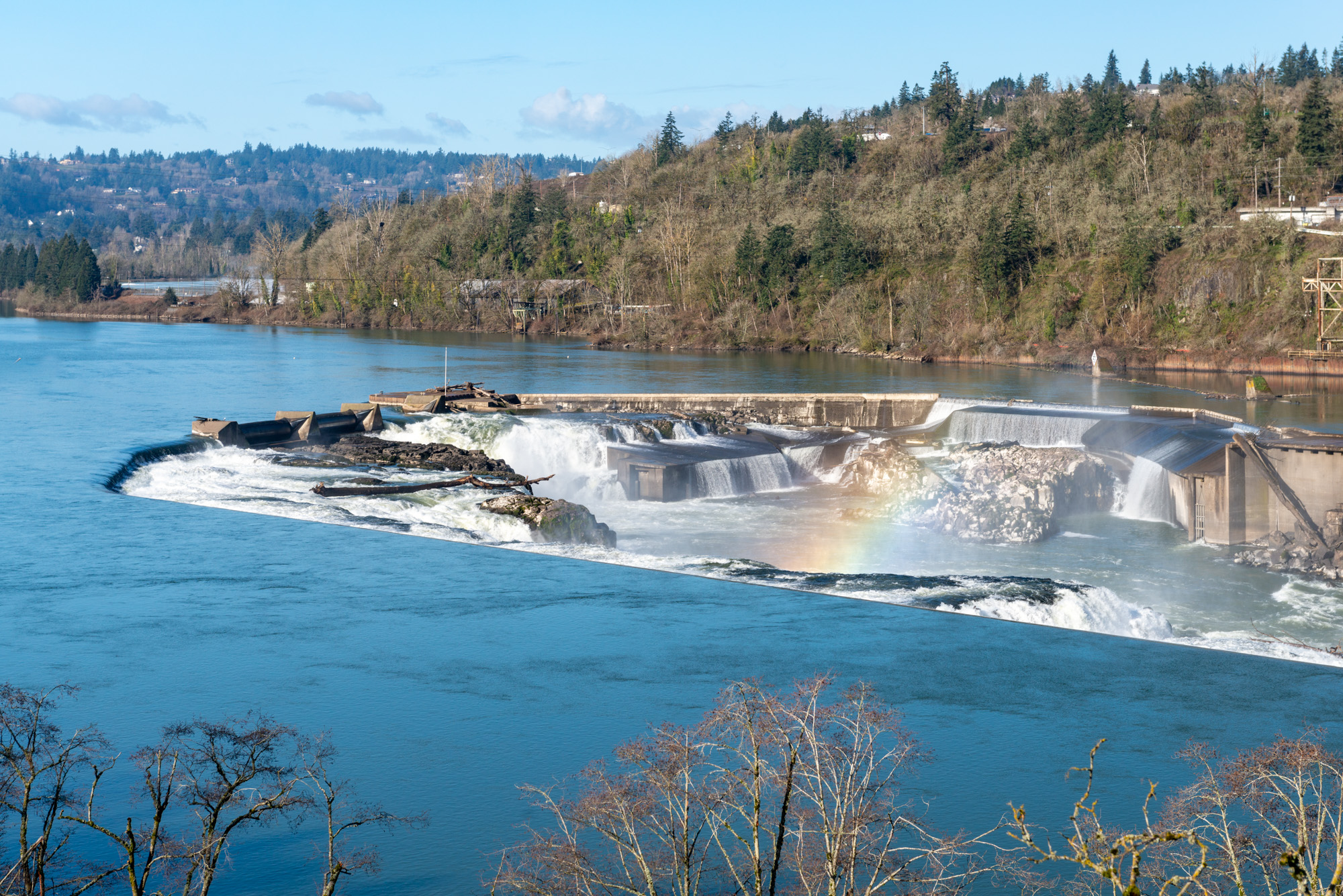 Willamette Falls in Oregon City, Oregon